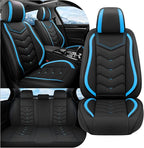 Car Seat Covers Fit for Toyota rav4 2000-2026, Stylish Sport Seat Covers, Waterproof Wear-Resistant Premium Nappa Leather Car Seat Cover.(Full Set/Black Blue)