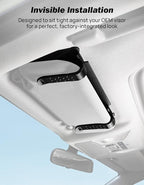 JOYTUTUS Sun Visor Extender for Cars, Sun Visor Extension Universal Sun Blocker UV400, Adjustable Visor Extension for Car Visor,Double-Clip,Anti Glare Stray Light