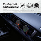 2PCS 30mm Tree of Life Car Essential Oil Diffuser Vent Clip,Stainless Steel Car Diffusers for Essential Oils as Decoration with 12 Felts,Stylish Essentials Oil Cars Diffuser Vent Clips