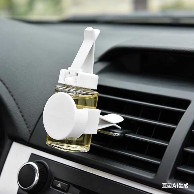 100pcs Air Outlet Clip Vent Clips, Automatic Air Freshener Car Air Conditioner Clips for Home Air Vent Clips Sublimation Air Fresheners Blanks (White)
