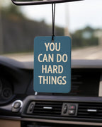 Inspirational Car Air Freshener 4 Pcs Coconut Scented, Self Care Gifts for Women Car Accessories Mirror Decor, Mental Health Hanging Air Freshener for Therapy Office Classroom Cars Books