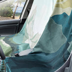4 Pack Car Seat Towel Covers with Storage Bag 63 x 32 Inch Athletic Running Towel Seat Sweat Washable Non Slip Cover Gift for Car Outdoor Sport Activities (Landscape)