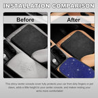 Bling Car Armrest Cover, 11.8"×8.5" Crystal Rhinestone Auto Center Console Protective Cover, Bling Charming Arm Rest Cushion Pad for Most Cars SUVs Trucks, Car Accessories (Black&Blue)