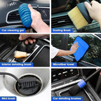 Viewsun Car Cleaning Kit, Car Interior Detailing Kit with High Power Handheld Vacuum Cordless Rechargeable, Detailing Brush Set, Windshield Cleaner, Complete Auto Accessories for Men, Women Gift