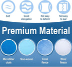 20PCS Car Orbital Buffer Polisher Pad Bonnet Set, 7-8 Inch Polishing Buffing Pads Bonnet Buffing Pad Cover, Microfiber Buffer Pads, Polisher Pads, Car Accessories for Polishing, Waxing and Cleaning