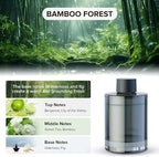 Ceeniu Smart Car Air Freshener, Larger 135ml Capacity, Long-Lasting 6-Month Fragrance, Auto On/Off, Quiet Operation, Stylish Ambient Light, Premium Scent for Women, CF3 Diffuser, Bamboo Forest Scent
