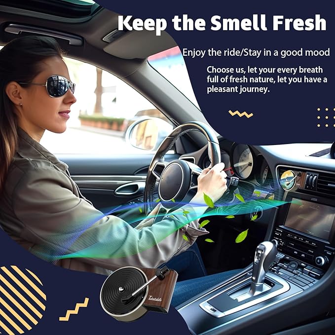 Sonloka Personalized Car Air Freshener, Car Vent Decoration, Unlimited Creativity, Double Sided Printing Customized Car Diffuser with Picture. (L, 9PCS)