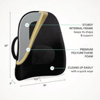 ObusForme Wideback Backrest Support - Wide Padded Seat Cushion and Lumbar Support Pillow, Portable Posture Support with Soft and Durable Foam