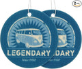 BRISA VW Collection Volkswagen Air Freshener, Room Freshener, Deodorizer for Cars T1 Bus Campervan Motif (Fresh/Blue/Set of 2)