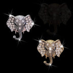 Bling Rhinestone Elephants Head Car Air Vent Clip Dashboard Outlet Clip Air Freshener Vent Clips Decorative Cute Car Decor