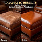 Furniture & Leather Repair Salve with Brush, Wood, Vinyl, Leather, Polisher, Cleaner and Conditioner for Furniture, Saddle, Moisturizer, Restorer for Car Seat, Couch, Shoe, Purse, Boot - 8oz