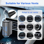 Car Air Freshener,Smart Car Air Freshener, Suitable for Car Diffusers And Home Use,Automatic On/Off,6 Scents,Car Diffusers Have 3 Adjustable Modes,Car Essential Oil Diffusers Have 6 Refill Bottles
