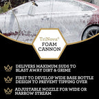 TriNova Foam Cannon for Pressure Washer - Original Wide Neck, Wide Base Heavy Duty Foam Gun for Detailing