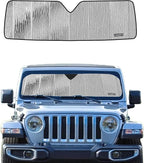 Windshield Sun Shade for Jeep Wrangler 2011-2017, Wrangler JK 2018 Front Window Sunshade - AstraGuard