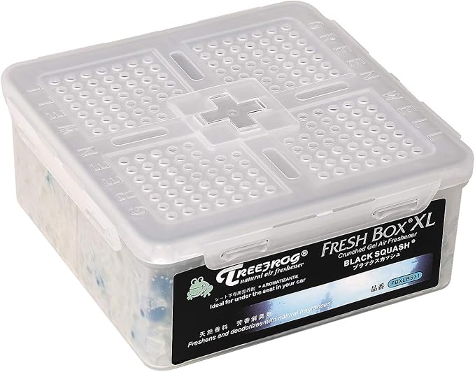 Auto Dynasty Treefrog Xtreme Fresh Box XL Car/Office/Home Air Freshener Deodorizer, Black Squash Scent, 400g