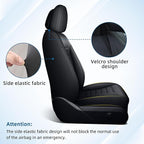 Seat Covers for Mercedes-Benz GLC 2023 2024 2025, Custom Fit All-Weather Car Seat Protectors Full Set, Waterproof Premium Leather, for 5-Seater Model - Black
