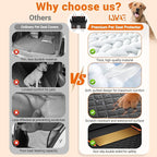 Truck Back Seat Extender for Dogs Hard Bottom Holds 500lbs,Dog Car Seat Cover for Back Seat, Waterproof and Can be stored Dog Hammock for Car SUV