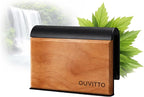 Wood Car Air Freshener – Long Lasting Natural Essential Oil Car Fragrance, Luxury Odor Control, Sun Visor Clip Diffuser, Premium Natural Wood Car Fragrance - Open Air Scent