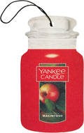 Yankee Candle Classic Paper Car Jar Hanging Odor Neutralizing Air Freshener, Macintosh Scent