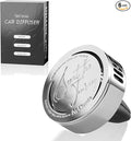 Car Air Freshener Vent Clip, 5 Pack Refills, Essential Oil Car Diffuser (1 Metal Clip + 5 Fragrance Pads), Long Lasting 80 Days, Easy to Clip on Vent,Oud Wood