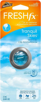 Armor All Fresh FX Car Air Freshener , Car Odor Eliminator, Tranquil Skies Scent, 0.08 Fl Oz