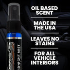LANE’S Premium Car Air Freshener "Midnight Mist" - 1oz Oil-Based, Long-Lasting Auto Scent Spray - Food, Pet, Odor Smell Deodorizer for Cars, Trucks, SUVs' Interior Leather, Carpet, Upholstery