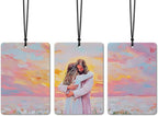 Jesus Christian Car Air Freshener 3 Pcs, Jesus and Girl Bible Verse Religious Air Freshener Hanging for Cars Books Closet Drawer, Christian Girly Car Accessories for Women Girls
