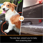 iBuddy Dog Car Seat Cover for Back Seat Waterproof Dog Car Hammock Protects Your Vehicle from Scratches, Hair, and Dirt Easy to Install & Clean Oxford Machine Washable Universal Fit Pet Seat Cover