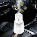 Ikeda Fragrance Smart Car Air Freshener,100ml Essential Oil Mist Aroma Machine, 3 Mode Mini Small Scent Spray for Truck & Car with Touch Switch, Automotive Aroma Diffuser for Gift(White, Milk-Aromas)