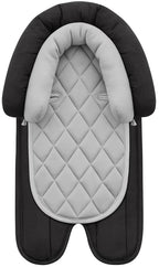 Pro Goleem Car Seat Head Support Infant, Soft Infant Car Seat Insert, 2 in 1 Carseat Head Support for Newborn, Perfect for Car Seat, Stroller, Swing, Bouncer, Gray and Black