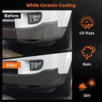 Graphene Plastic Restorer & Ceramic Coating Kit - Ultimate Car Detailing Solution - Resists Water, UV Rays, Dirt - Highly Concentrated Hydrophobic Trim Coating (2Pack)