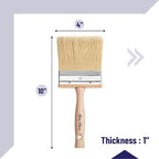Bates- Deck Stain Brush, 4 Inch, Wooden Handle, Stain Brushes for Wood, Deck Brush, Large Paint Brushes