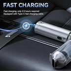 Car Vacuum Cleaner High Power 20000Pa – Cordless Handheld Mini Vacuum & Air Duster for Car & Desk, Home, Office & Camping, Ideal Gift for Men & Women, 6000mAh Battery (Fast Charging Edition)