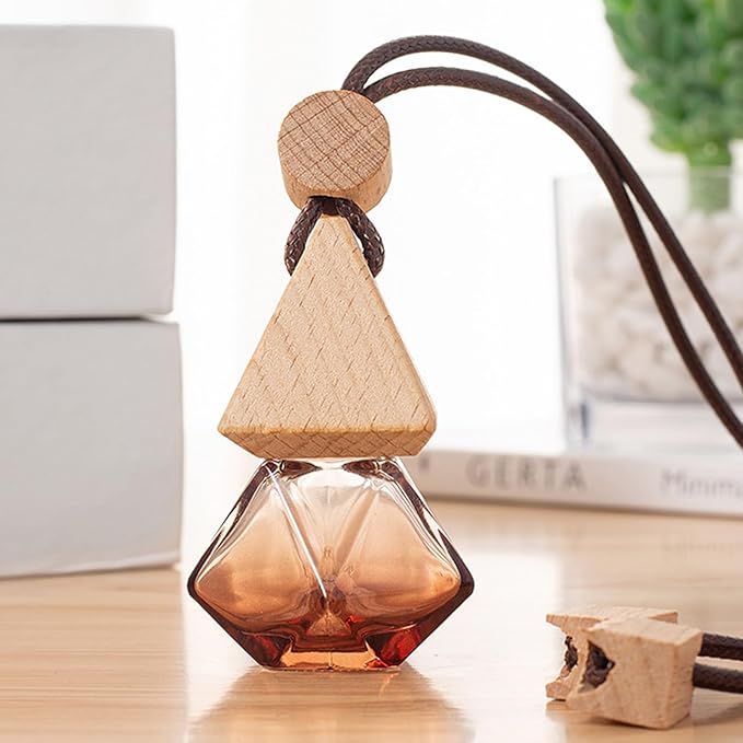 8ml Car Air Freshener Pendant Diffuser Hanging Perfume Bottle Car Interior Ornament Perfume Essential Oil Jar