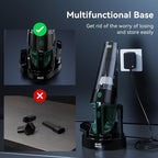 Minthouz Handheld Vacuum Cordless, Strong Suction Car Vacuum Cleaner with LED Light, Long Runtime Hand Vacuum Cordless Rechargeable, Hand Held Vac with Charging Base for Home/Car/Pet/Office
