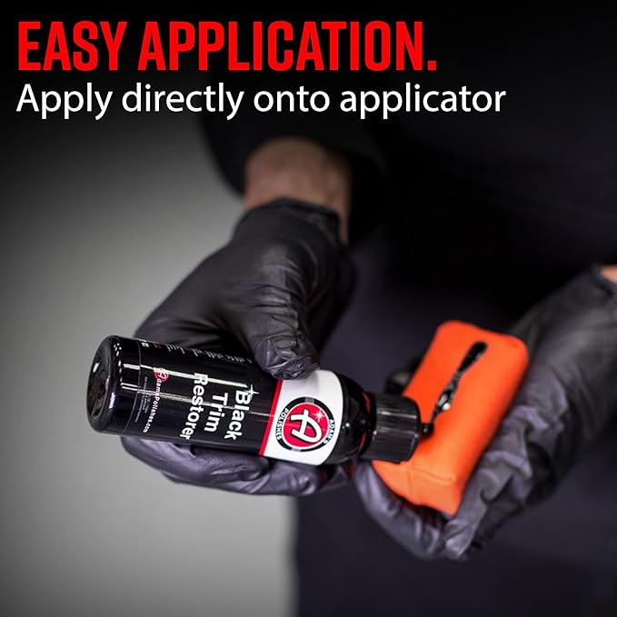 Adam's Polishes New Black Trim Restorer 2-Pack - Restores Plastic Trim to a Rich, Black Color with a Factory-New Appearance - Lasts Several Months per Treatment