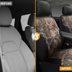 Mossy Oak Camo Seat Covers, Airbag Compatible, Universial Fit, Fit Most Bucket Seats - Made with Premium Rip-Stop Oxford Fabric - Official Licensed Product
