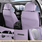 FLORICH Leather Seat Covers Full Set Purple Car Seat Cover Full Coverage Seat Covers Front Seats and Rear Waterproof Car Seat Cushion Protector Universal Fit for Most Cars Trucks SUVs