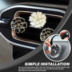 30Pcs Car Vent Clips, Car Air Freshener Vent Clip Air Conditioner Outlet Perfume Clips for Auto Car Interior Decorations Accessories, Metal Square Head + Round Slot Head