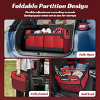 Sposuit Trunk Organizer for Car - 70L Collapsible Car Storage with 11 Pockets & Reinforced Handles, SUV Trunk Organizers for Grocery Cargo