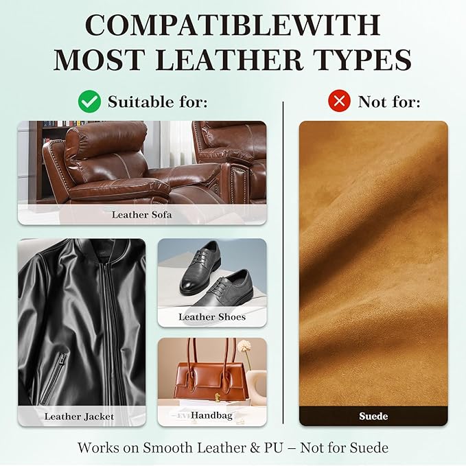 Leather Color Restorer, Leather Recoloring Balm, Scratch Remover, Leather Dye, Leather Paint with Leather Conditioner, Leather Repair Kit for Furniture Couches Car Seats Shoes, Dark Gray