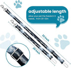 Adjustable pet cat and Dog car seat Belt，The Lanyard is Flexible and Adjustable from 20 to 33 inches(Beautiful Starry Sky)