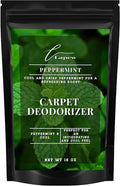 Lapew Peppermint Carpet Deodorizer Powder - Pet Safe Freshener for Vacuuming | Scented Odor Eliminator for Home | 16 oz