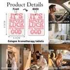 Christian air freshener for car 4Pcs, bow and jesus Hanging Scents for Car Lovers, Bible Quote Gift Air Freshener Hanging in Car Wardrobe Drawer or Book.