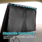 2PCS Car Window Shades, Magnetic Rear Side Window Car Sun Shades for Heat & UV Protection, Breathable Double Layer Window Sunshade, Auto Privacy Window Curtains for Baby