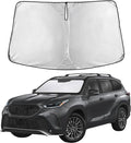EcoNour Windshield Sunshade Compatible for Toyota Highlander 2020-2024 2025 2026, Sun Visor for Front Windshield & Window Sun Shade Cover, UV Heat Blocker & Protector, Car Accessories