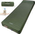 Origem Self Inflating Sleeping Pad with Electric Pump, 4" Ultra-Thick Memory Foam Camping Mattress, Foam Campinging Mat for Tent, Camping,Traveling and Car, Easy to Inflate and Deflate (Green)