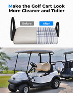 KEMIMOTO Universal Golf Cart Seat Towel Blanket Covers for All Weather, Compatible with EZGO, Club Car and More 2-Seat Golf Carts