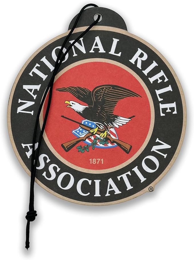 Elektroplate Officially Licensed National Rifle Association NRA (Classic Disk and Heritage Styles) Automotive Hanging Air Fresheners 3.6" for Vehicles | Artic Blast Scent 6-Pack