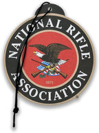 Elektroplate Officially Licensed National Rifle Association NRA (Classic Disk and Heritage Styles) Automotive Hanging Air Fresheners 3.6" for Vehicles | Artic Blast Scent 6-Pack